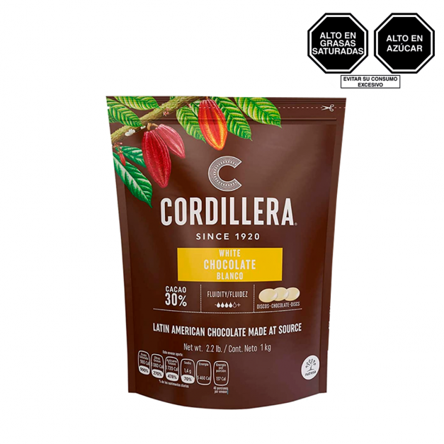 Chocolate Blanco Cordillera 30% Cacao 1kg