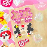 Cortador y Stamp Mickey Minnie Beso Amor