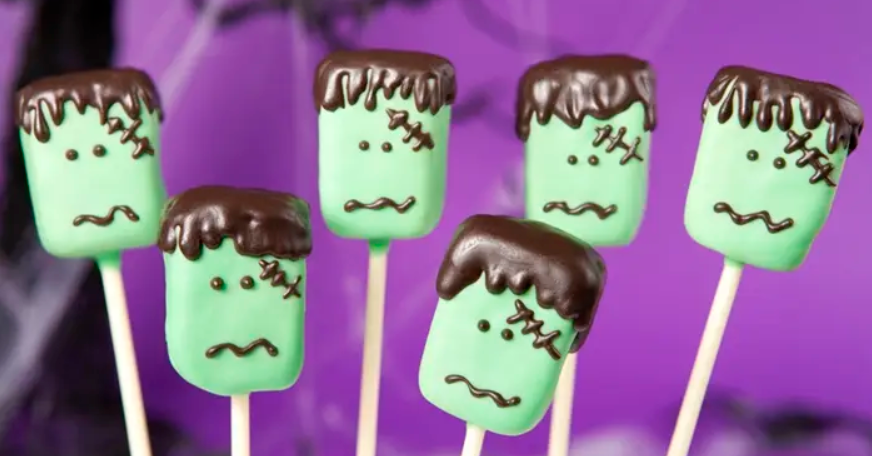 ¡Cake Pops de Frankestein!