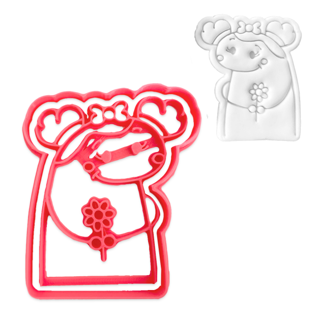 Cortador y Stamp Flork Niña Flores