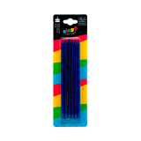 Velas Largas Escarchadas Olego x6
