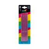Velas Largas Escarchadas Olego x6