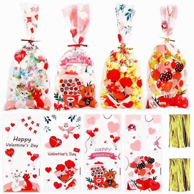 Set de 10 Bolsas Amor San Valentín