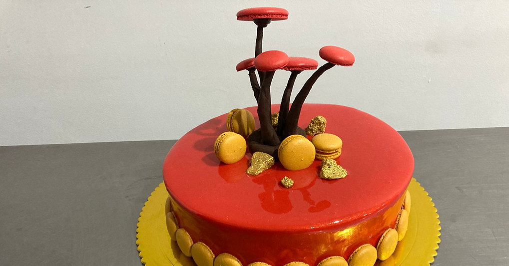 ¡Macarron Cake con Brillo Espejo!