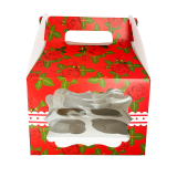 Caja Lonchera x4 Rosas