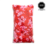 Grageas Corazón Hueco Rojo y Rosado x 50gr