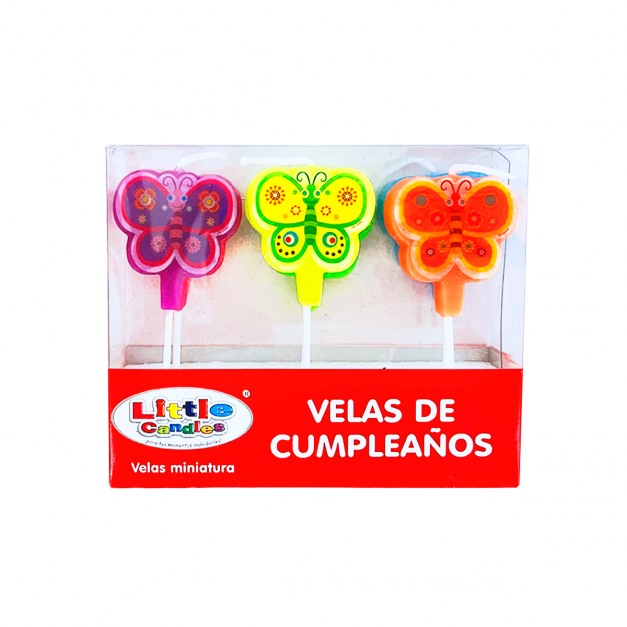 Vela Mariposas x 6und