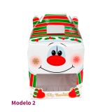 Caja Loncherita Muñeco de Nieve Modelos Varios