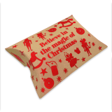 Caja Liner Almohada Roja Navidad