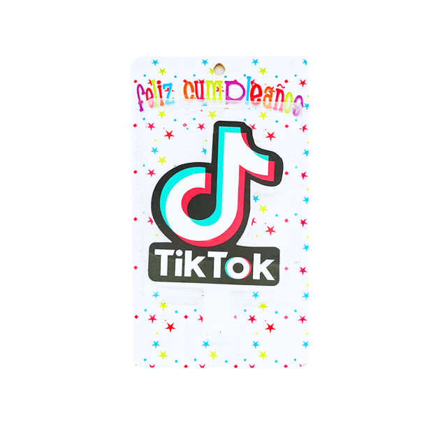 Vela con Diseño Tiktok