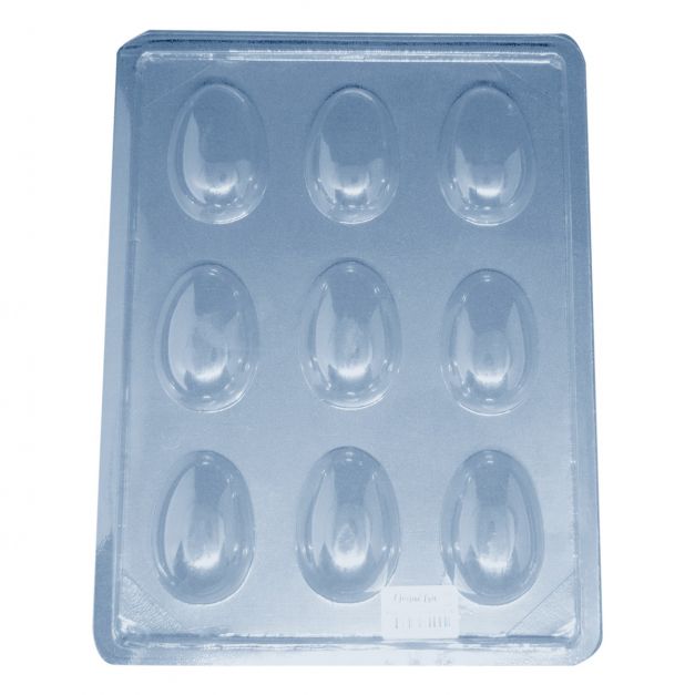 Molde Plástico Huevos de Pascua x9