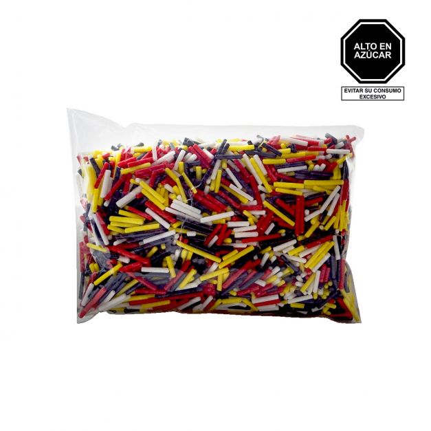Grageas Palito Mix Racer Amarillo, Negro, Blanco Rojo