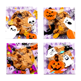 Set de 10 Bolsas Autoadhesivas Halloween Fantasma y Calabaza