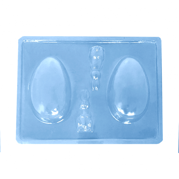Molde Plástico Huevos de Pascua x2