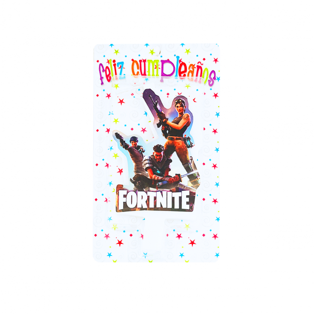 Vela con Diseño Fortnite