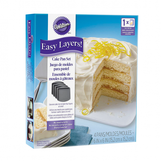Easy Layers Set de Moldes Cuadrados Wilton 2105-5748