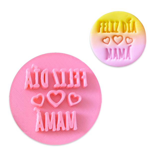 Stamp Letras Feliz Día Mamá