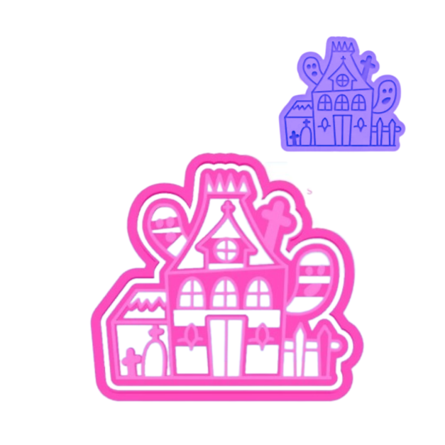 Cortador + Stamp Casita Embrujada 1 Halloween