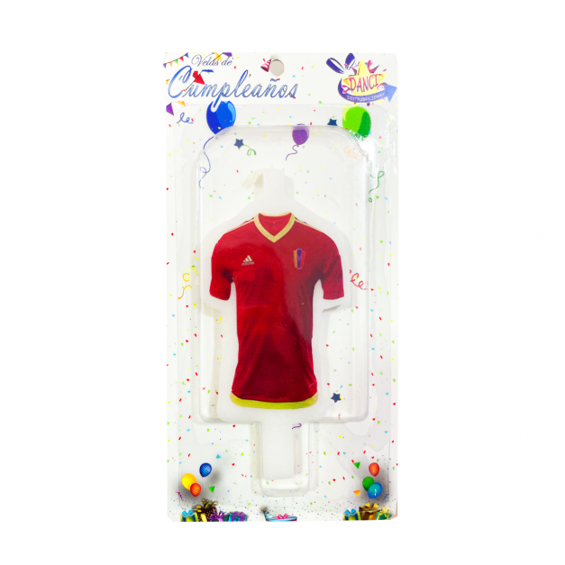 Vela con Diseño Camiseta Venezuela Fútbol