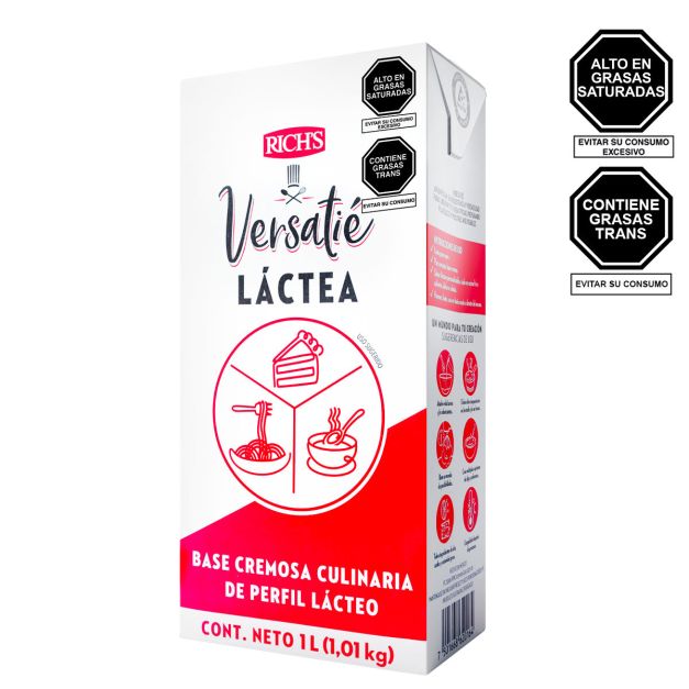 Crema Versatié Láctea Rich's 1L