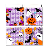 Set de 10 Bolsas Autoadhesivas Halloween Fantasma y Calabaza