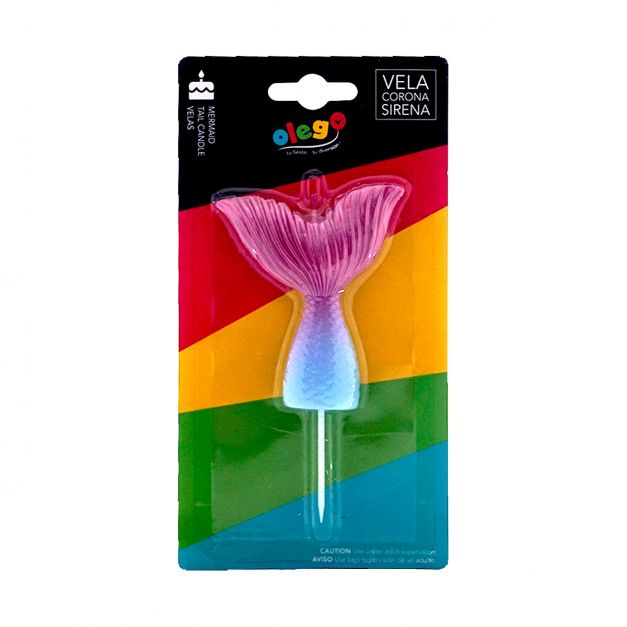 Velas Cola Sirena Olego x1
