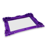 Bandeja Espejo Rectangular Pequeña Colores Varios