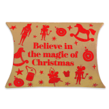 Caja Liner Almohada Roja Navidad