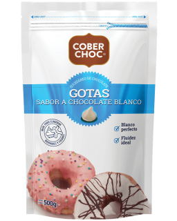 COBERCHOC GOTAS BLANCAS 500 GR