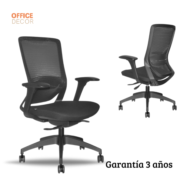 Silla Ergonómica Reclinable Slider Brazo 4D Loop Gerencial Negro