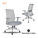 Silla De Oficina Ergonómica Musk Gerente Syncro Gris