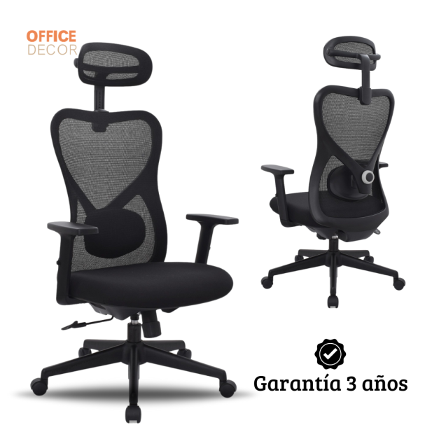Silla Ergonómica Reclinable Presidente Bug Pro Negro