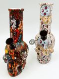 BONG DE VIDRIO FORMA CALAVERA - HOJAS