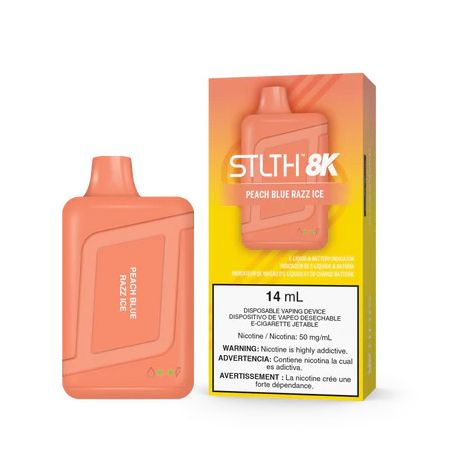STLTH 8K- 8000PUFF - PEACH BLUE RAZZ ICE
