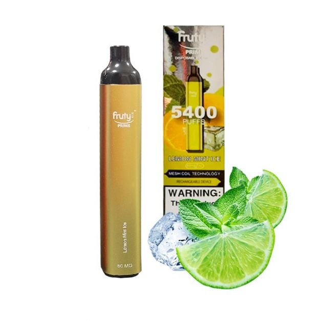 Cigarro Descartable Fruty 5400 Puff - Lemon Mint Ice