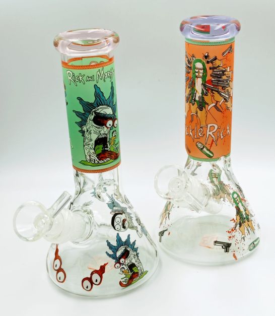 BONG DE VIDRIO GRANDE RICK AND MORTY