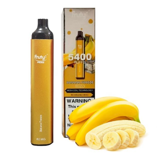 Cigarro Descartable Fruty 5400 Puff - Banana freeze