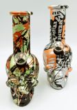 BONG DE VIDRIO FORMA CALAVERA - HOJAS