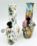 BONG DE VIDRIO FORMA CALAVERA - HOJAS