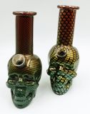 BONG DE VIDRIO FORMA CALAVERA - HOJAS