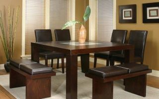 Juego Comedor Todo Madera Laurel Negro