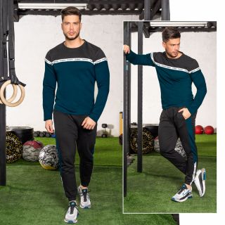 CONJUNTO MAXX55 NEGRO-VERDE -M