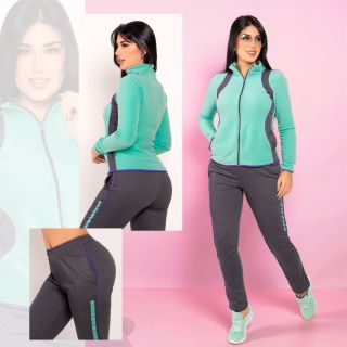 CONJUNTO TORLAX55 GRIS-MENTA -M