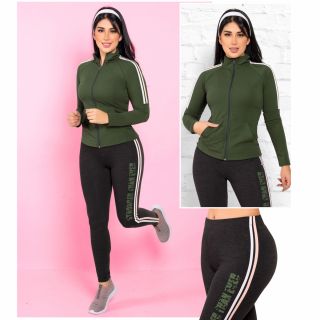 CONJUNTO NUALAX55 GRIS-VERDE MILITAR -P