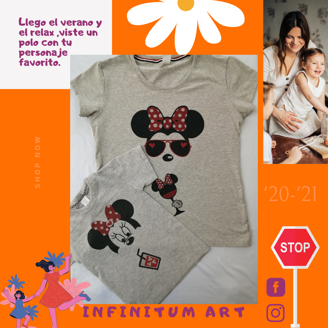 Polos con diseño para familia clearance