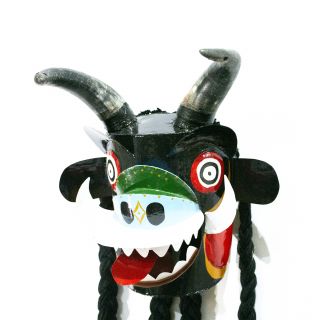 Máscara Diablico de Túcume - Cuernos de toro - 3