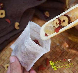 Bolsita filtrante con base de fibra de maíz - 3