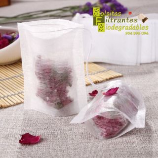 Bolsita filtrante con base de fibra de maíz