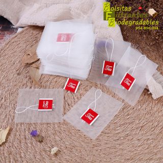 Bolsita filtrante de nylon con etiqueta "Tea" - 2