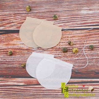 Bolsita filtrante circular de papel filtro, blanco - 5